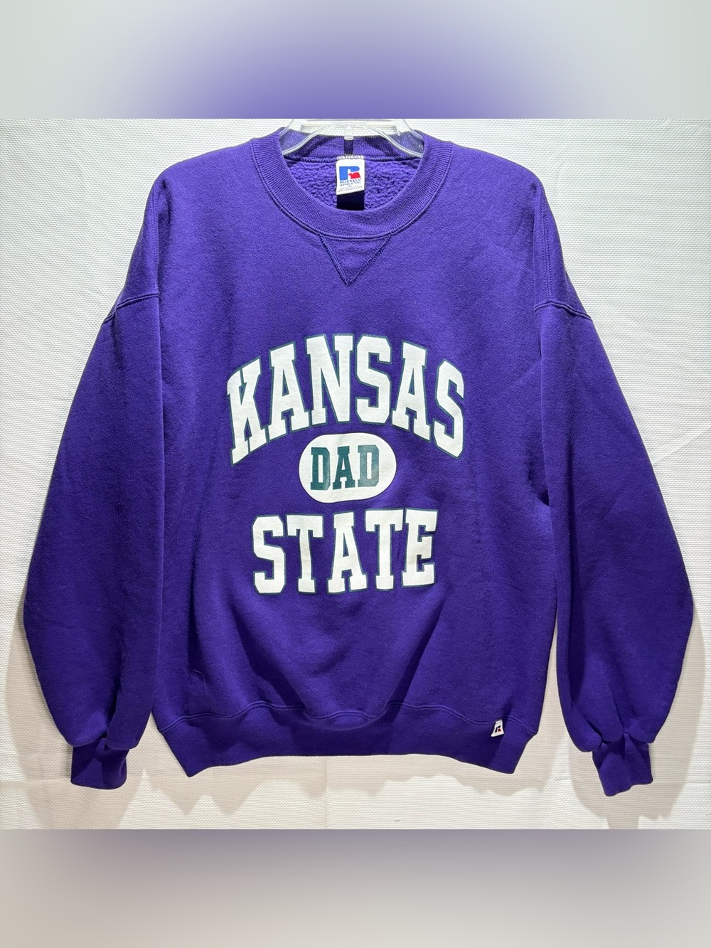 Russell Athletic Purple Kansas State "Dad" Crewneck Sweatshirt